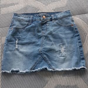 JUSTICE blue jean skirt